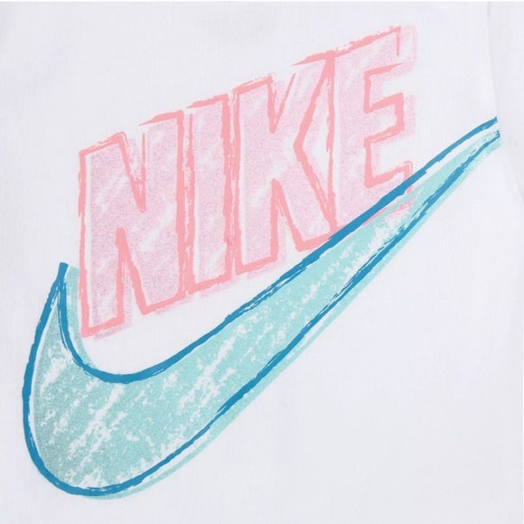Nike Kids Matching Set - White and Pink - Picture 2 of 2